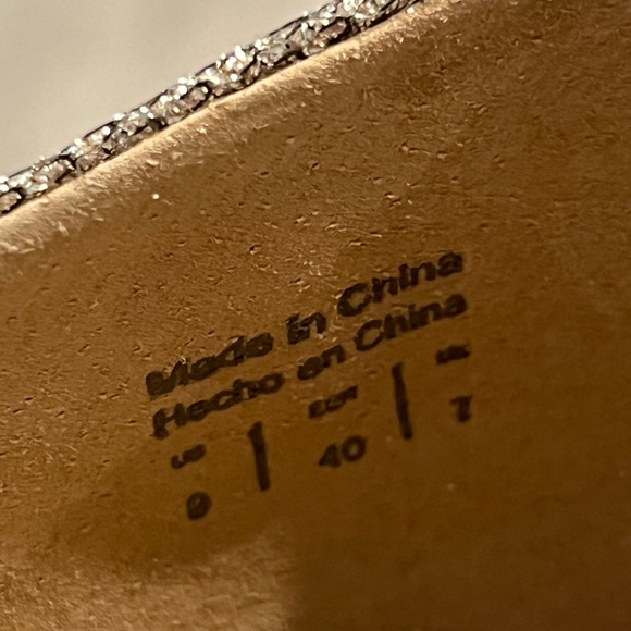 NEW Aldo size 9 sparkly flats w/ metallic point - Picture 6 of 6